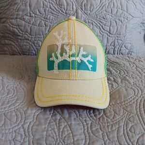 Pistil Embroidered Coral Hat